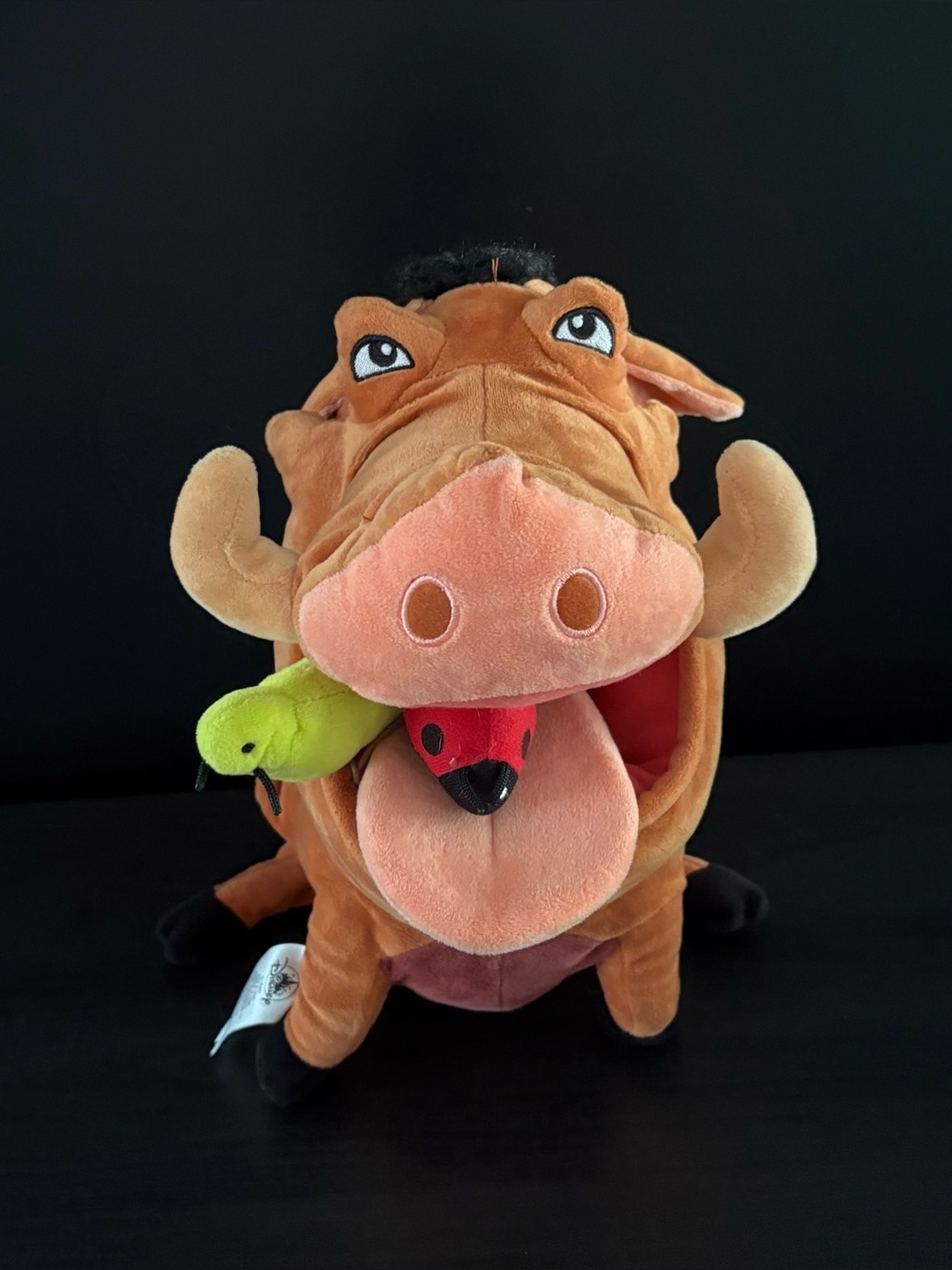 Disney Lion King Pumbaa Warthog Grub Bugs Plush Soft Toy Stuffed Animal 15"